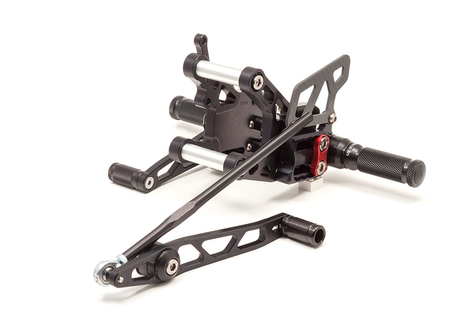 LSL 2Slide Rearset for Yamaha YZF-R6, 2006 -, black-red