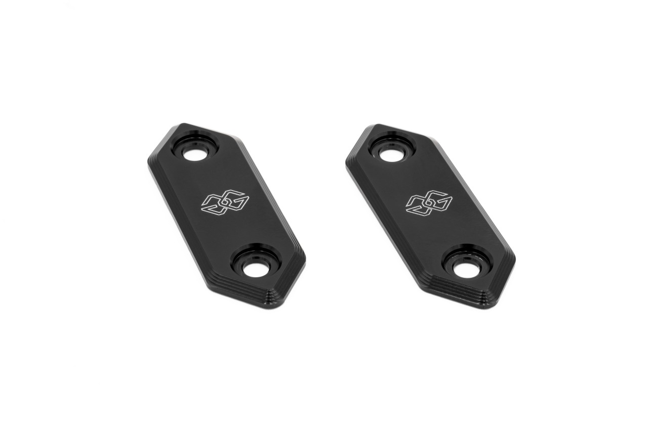 Gilles Race Mirror Blanking Plate, black, e.g., for Kawasaki Ninja 500, ZX-6R, ZX-4R 2023 onwards