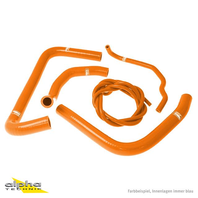SAMCO SPORT Silicone Hose Kit orange for Honda CBR900RR Model Year 1992-1993