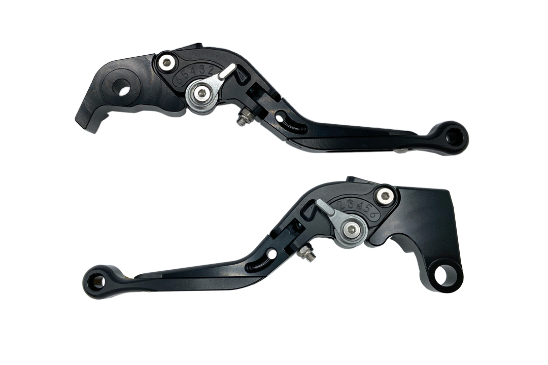 EVO Lever Set, black, for BMW G650GS 2011-, F650GS 2006-, F800GS (Adventure) 2008-, F800GT 2013-, F800R 2009-, F800S / ST 2008-