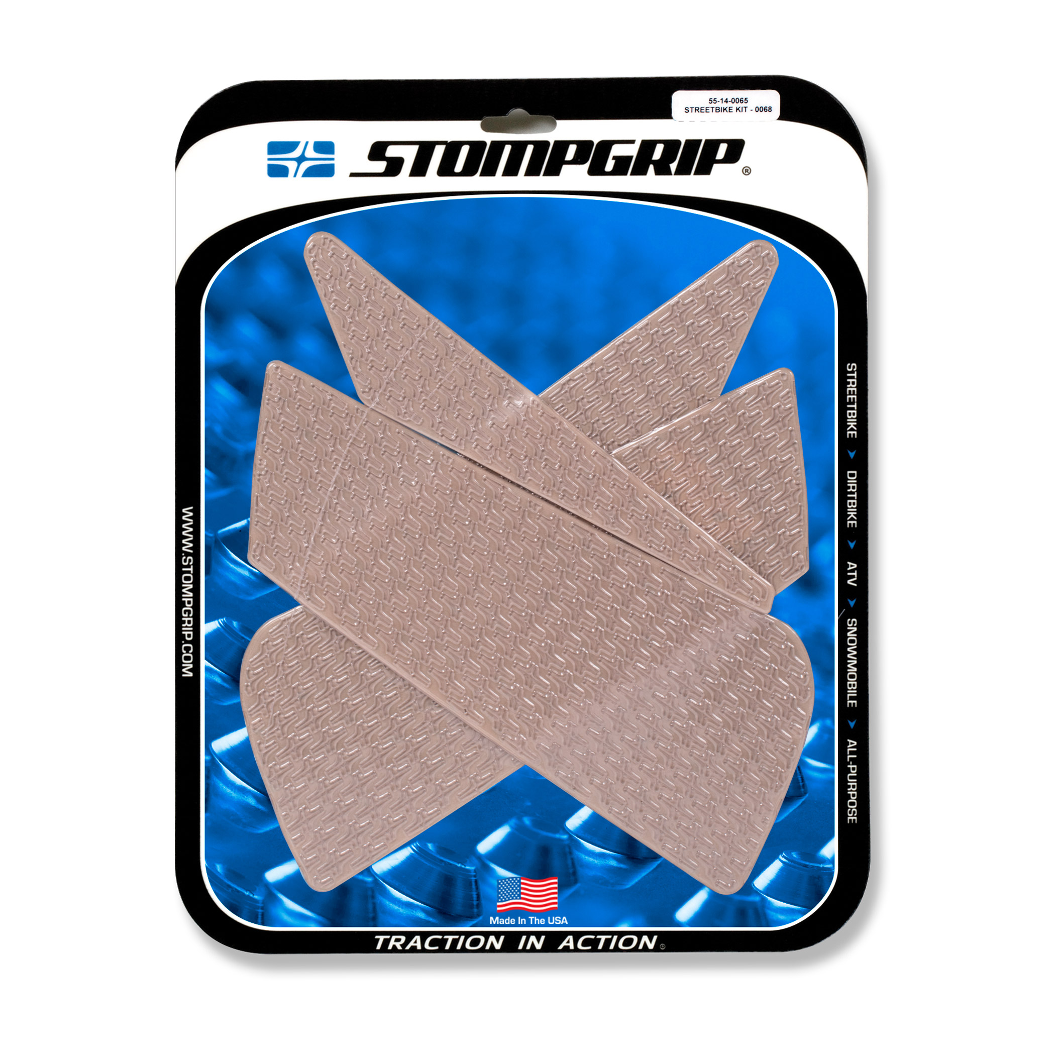 Stompgrip Traction Pads clear, for various Ducati models