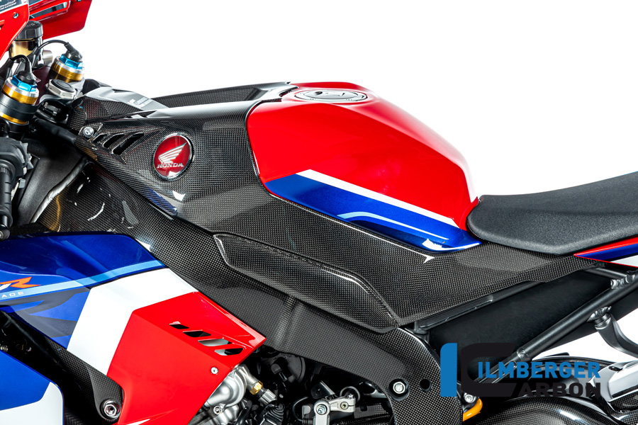 Ilmberger Carbon fuel tank side fairing insert left side L/S, glossy, for Honda CBR1000RR-R Fireblade (SP), SC82, from 2020 onwards