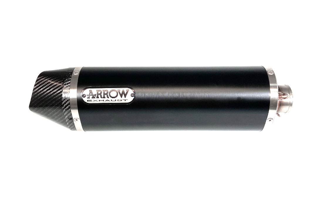ARROW INDY-RACE Exhaust for Honda CBR1000RR 2008-2016, Black Aluminium (Only with ARROW Header/Mid-pipe)