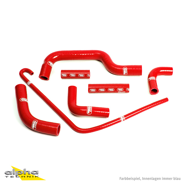 SAMCO SPORT Red Silicone Hose Kit for Ducati Monster S4 S4R Model Year 2001-2008