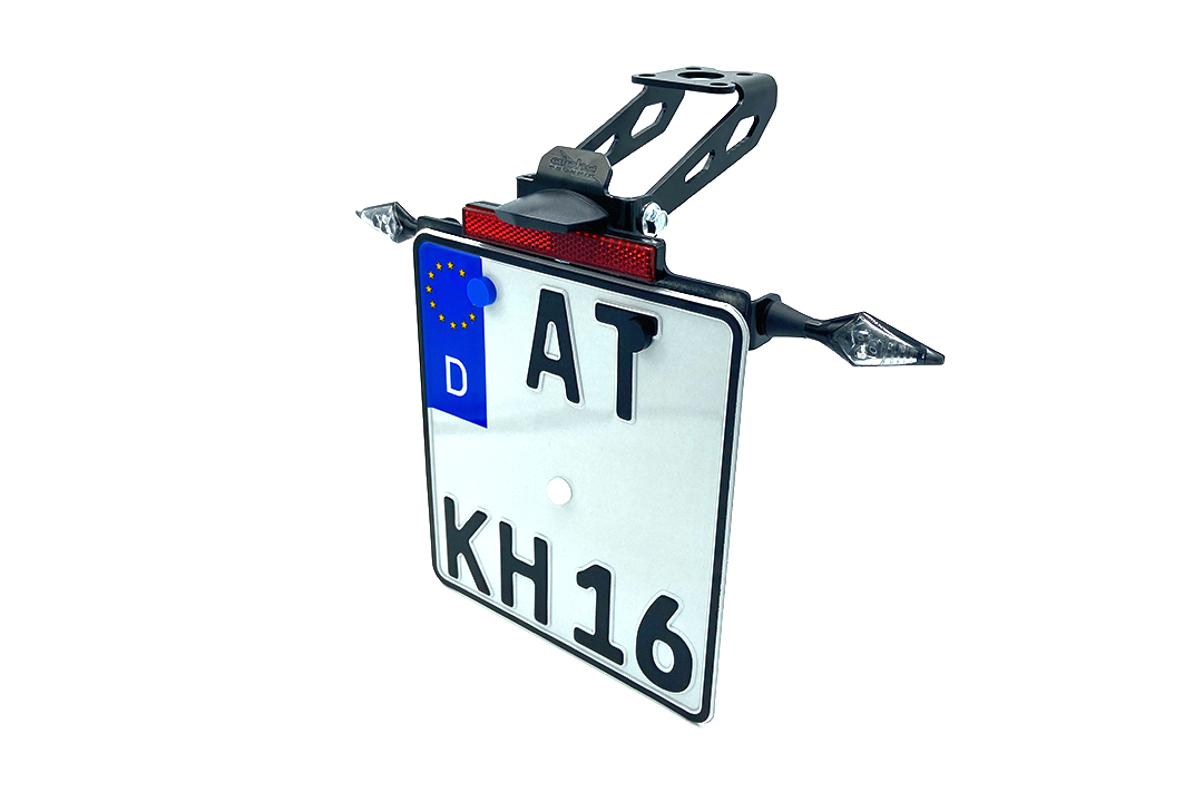 alpha Technik Licence Plate Holder for Kawasaki Ninja ZX4-R / ZX-4RR, model year 2024-