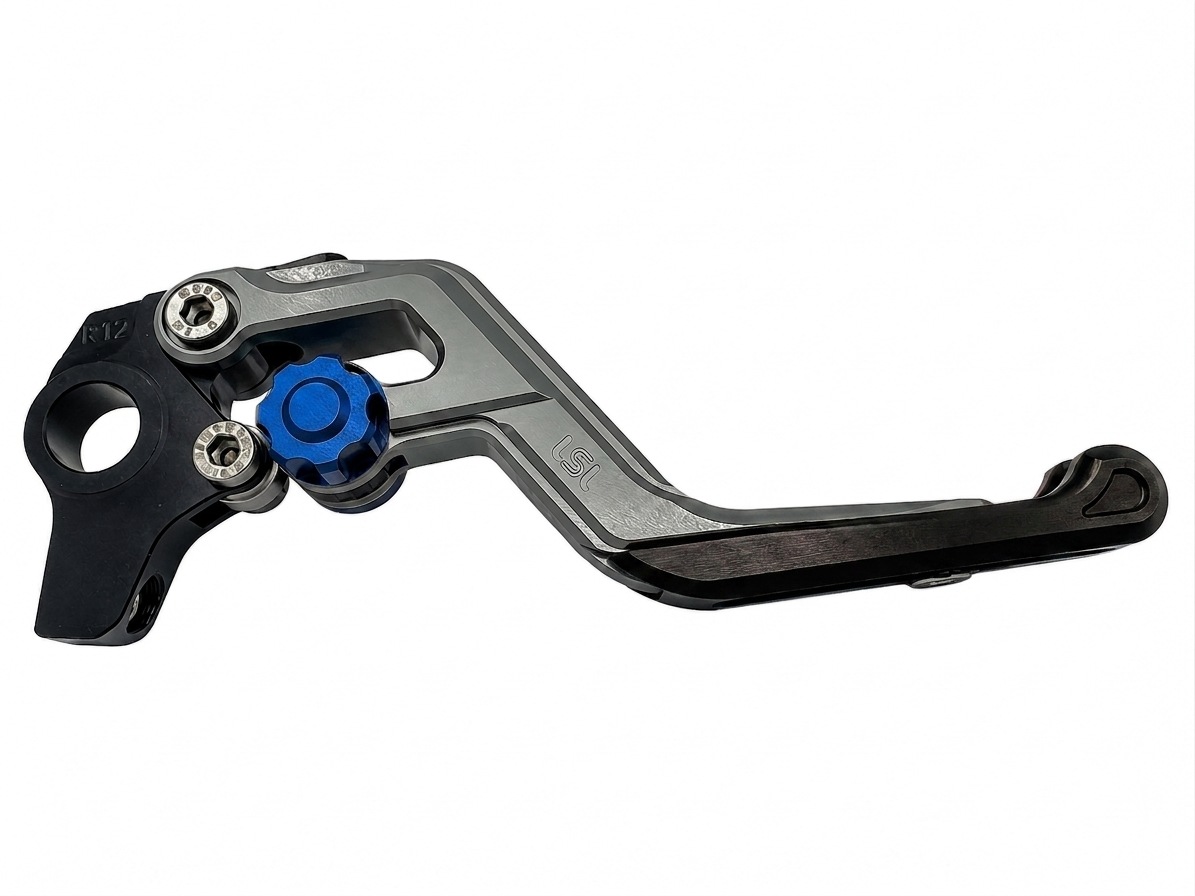 LSL ERGONIA Brake Lever R53R Silver/Blue/Black