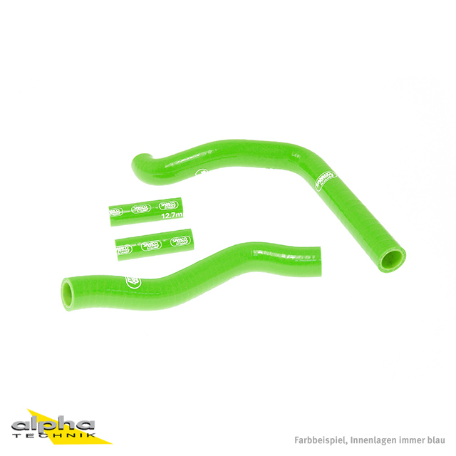 SAMCO SPORT Silicone Hose Kit green for Kawasaki KX250 Model Year 2005-2008