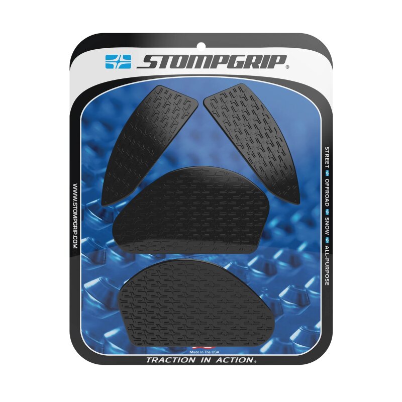 Stompgrip fuel tank Pad black, Icon, Streetbike fuel tank Kit for Yamaha, MT03, 2020-2025
