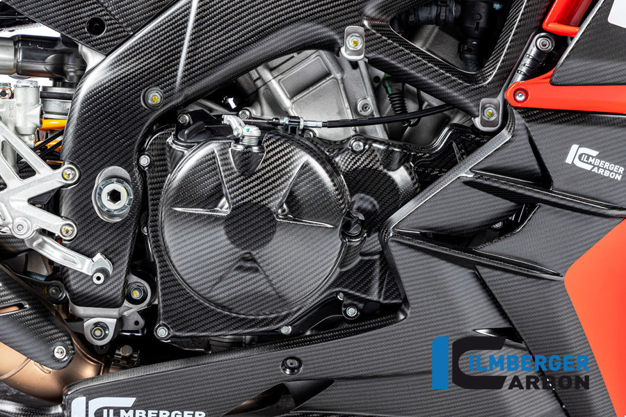 Ilmberger Carbon clutch cover cover matte for Aprilia RSV4 / Tuono V4 2021-