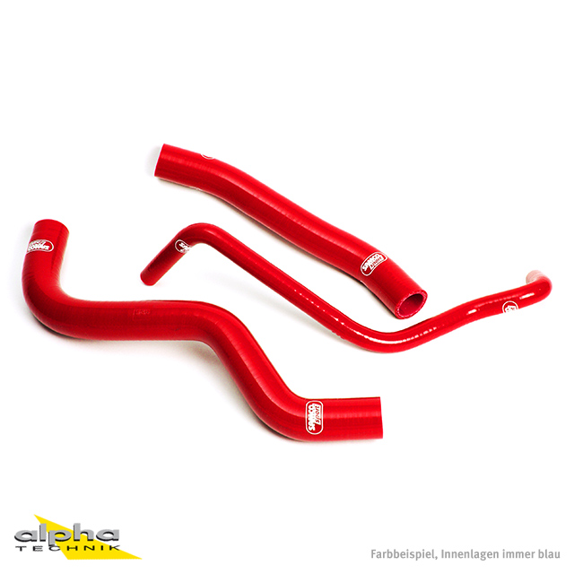 SAMCO SPORT Silicone Hose Kit, red, for Honda CB600F Hornet, model year 1998-2006