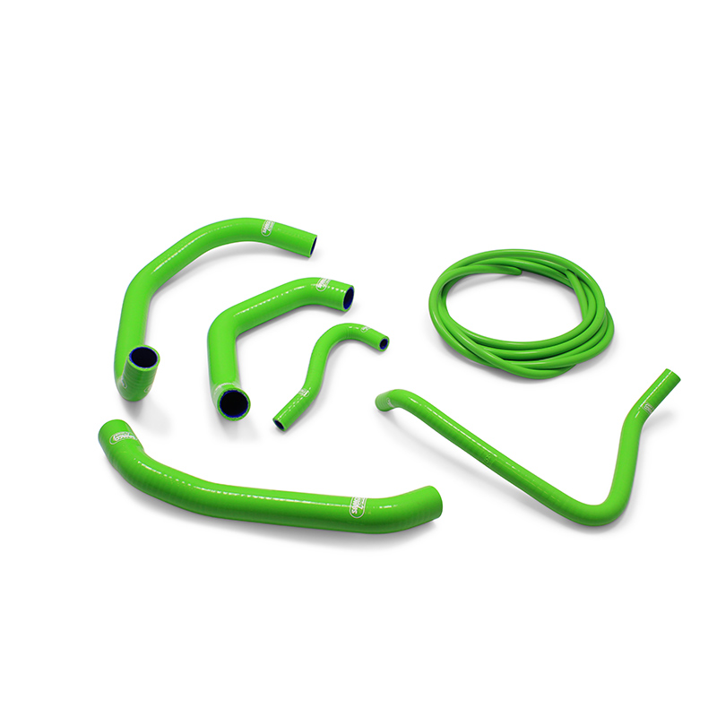 SAMCO SPORT 6-Piece Silicone Hose Kit, Green, for Kawasaki GTR1400 Model Year 2008-2009