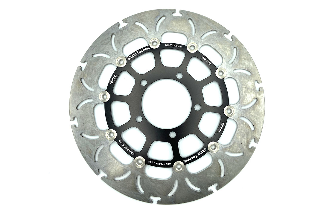alpha Technik brake disc Omega-Design ABD33, fronte for Kawasaki ZX10R, ZX6R, Versys 1000, GTR1400, ZZR1400, Z800, Z1000