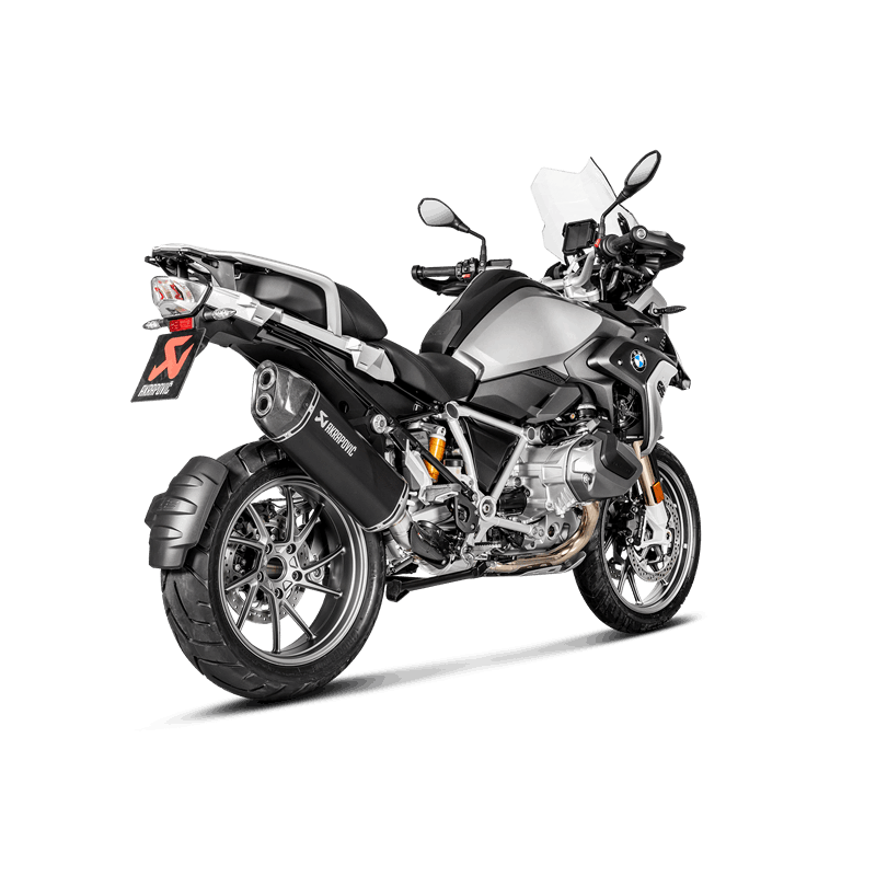 Akrapovic Slip-On Line (Titanium) black exhaust for BMW R 1250 GS and R1250GS ADVENTURE model year 2019-2023