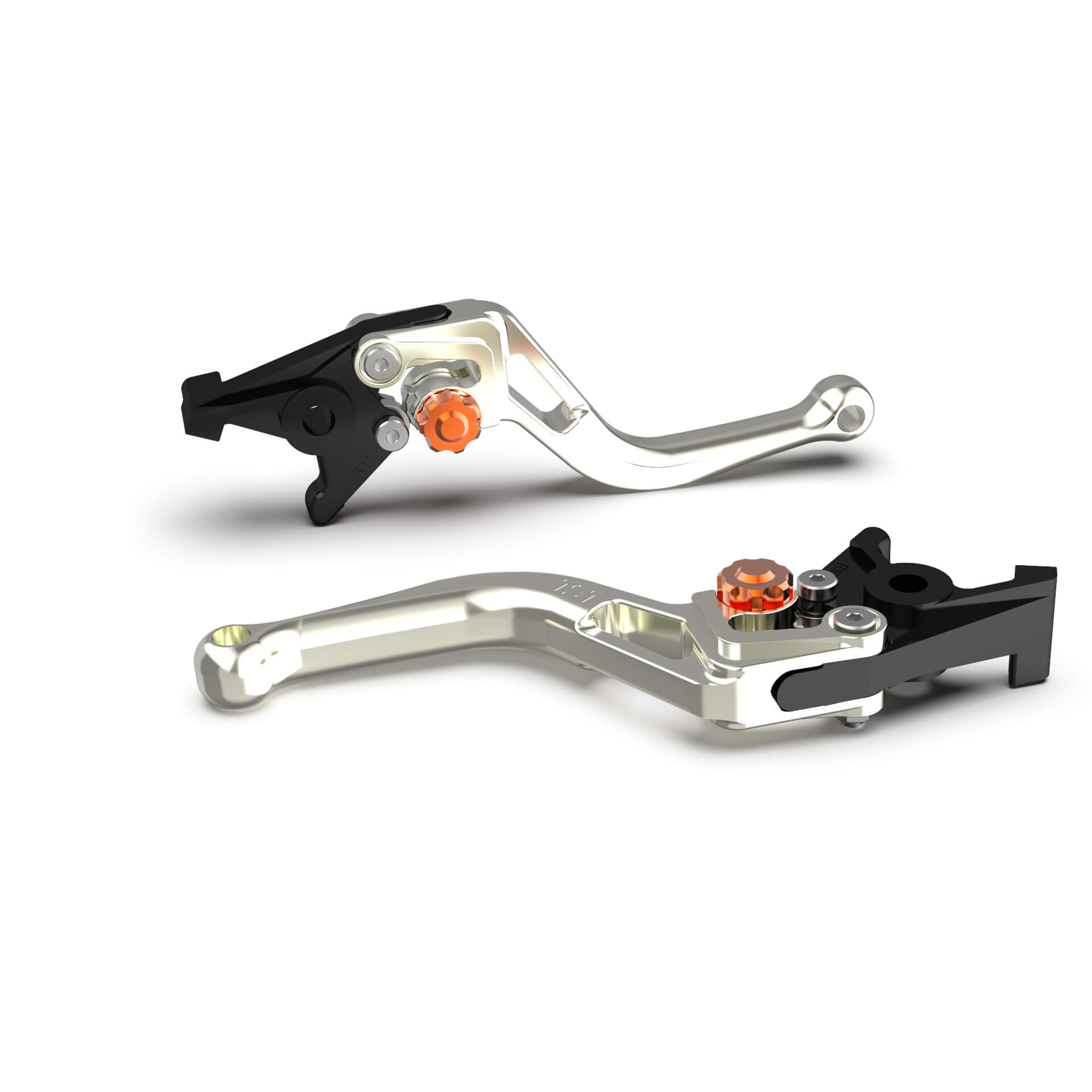 LSL BOW R54R Brake Lever, short, silver/orange