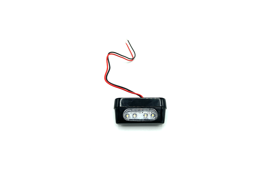 LED Number Plate Light "Zest" made of Black Aluminium with E-Mark
