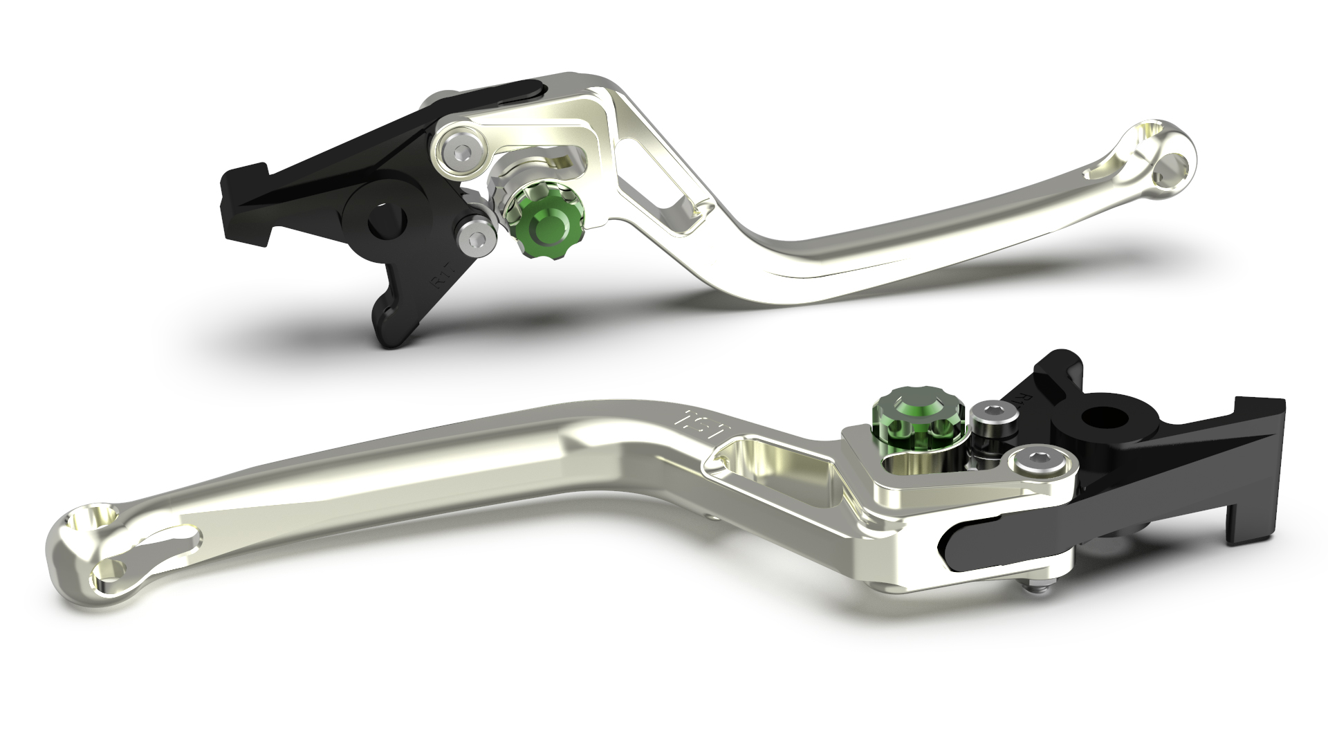 LSL clutch lever BOW L83R, silver/green