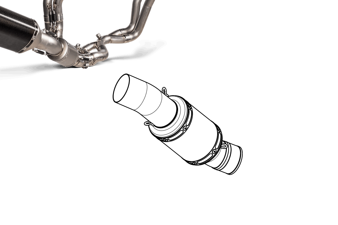 Akrapovic Link Pipe (Titanium) for Aprilia Tuono V4 from model year 2021- and RSV4 from model year 2021-