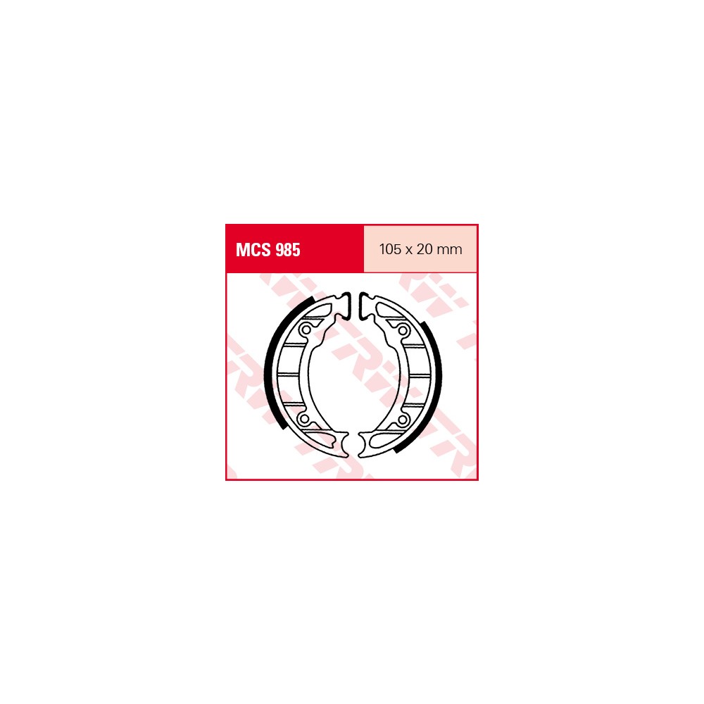 TRW LUCAS brake shoes pad set MCS985
