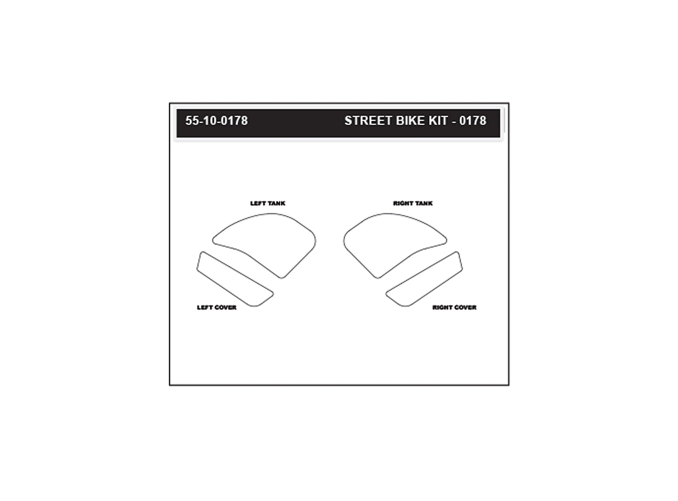 Stompgrip fuel tank Pad, hybrid, Icon for Kawasaki Ninja 1000SX model year 2020-2022