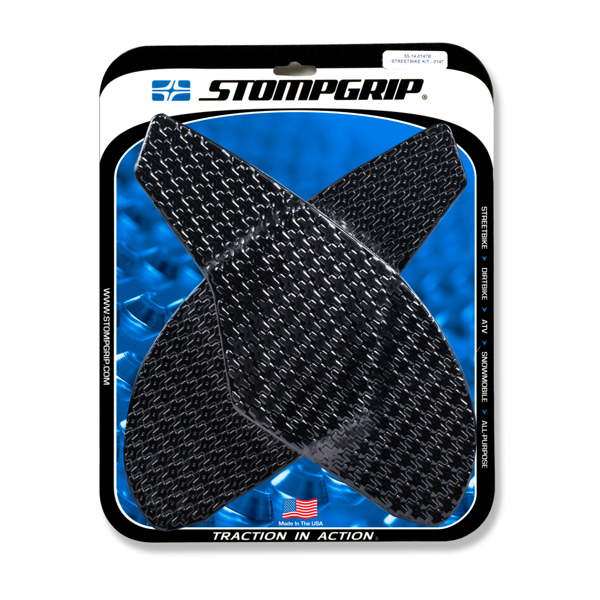 Stompgrip Traction Pads black, for MV Agusta Brutale 800, 1090 (see compatibility list)