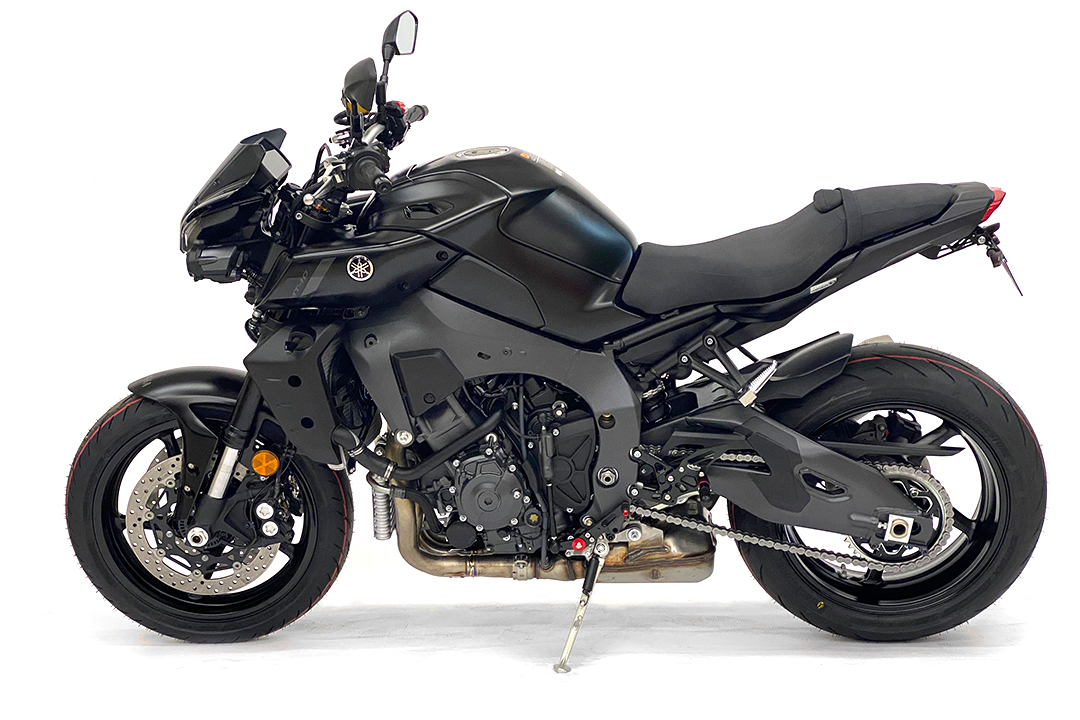 alpha Technik License Plate Holder for Yamaha MT-10 / MT-10 SP from Model Year 2016-, Type RN45 / RN78