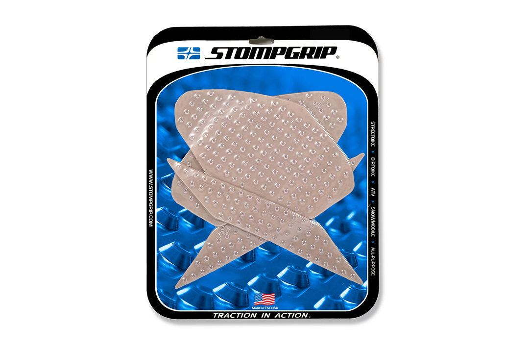 Stompgrip Traction Pads clear, for Kawasaki Ninja 400, 2018-2024
