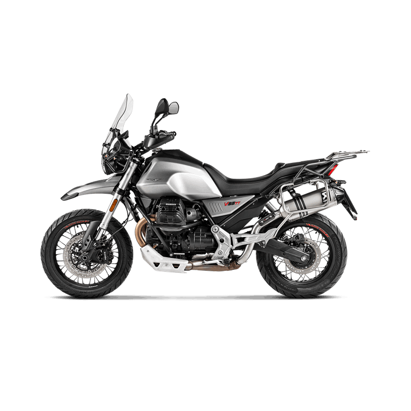Akrapovic Slip-On Line (Titanium) Exhaust for Moto Guzzi V85 TT Model Year 2019-