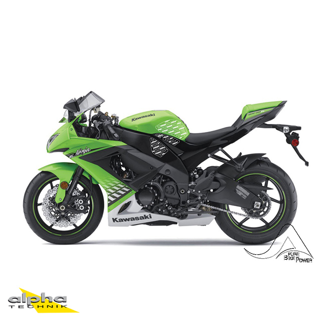 Stompgrip clear, Volcano, for Kawasaki ZX10R Ninja, 2008-2010