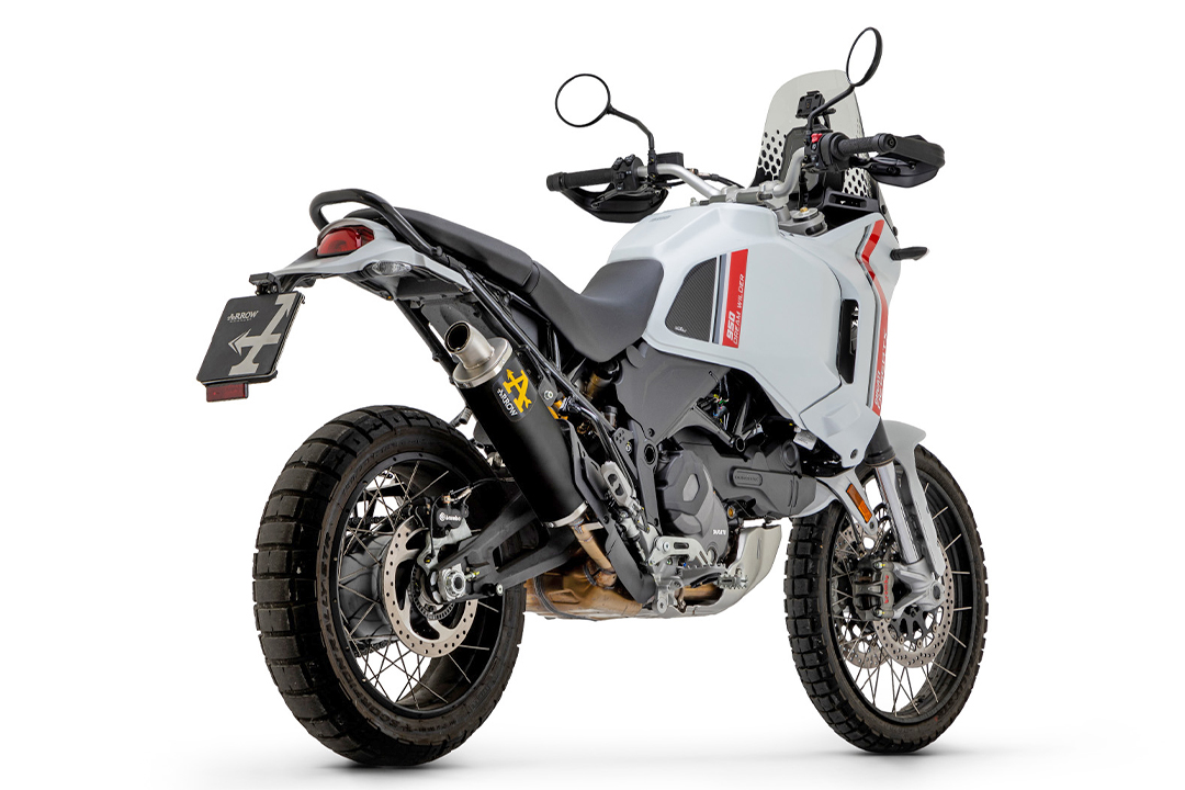 ARROW INDY RACE DARK Aluminium Exhaust for Ducati Desert X 950 from model year 2022-