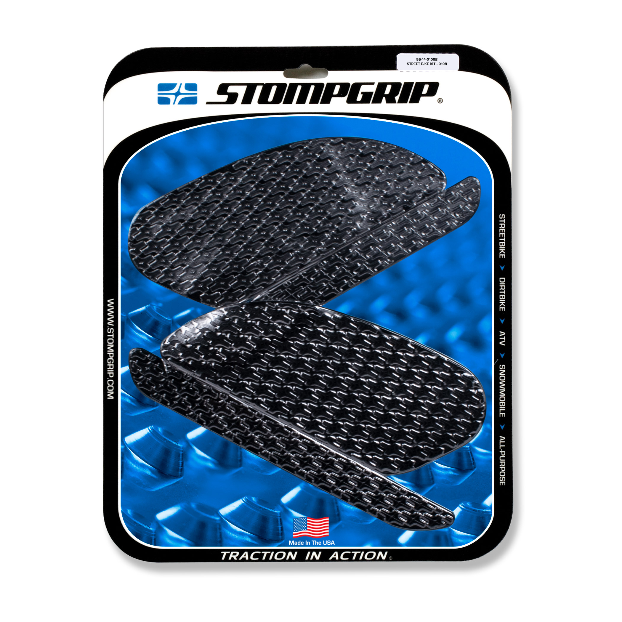 Stompgrip Traction Pads black, for Kawasaki Ninja H2/R (2015-2022)
