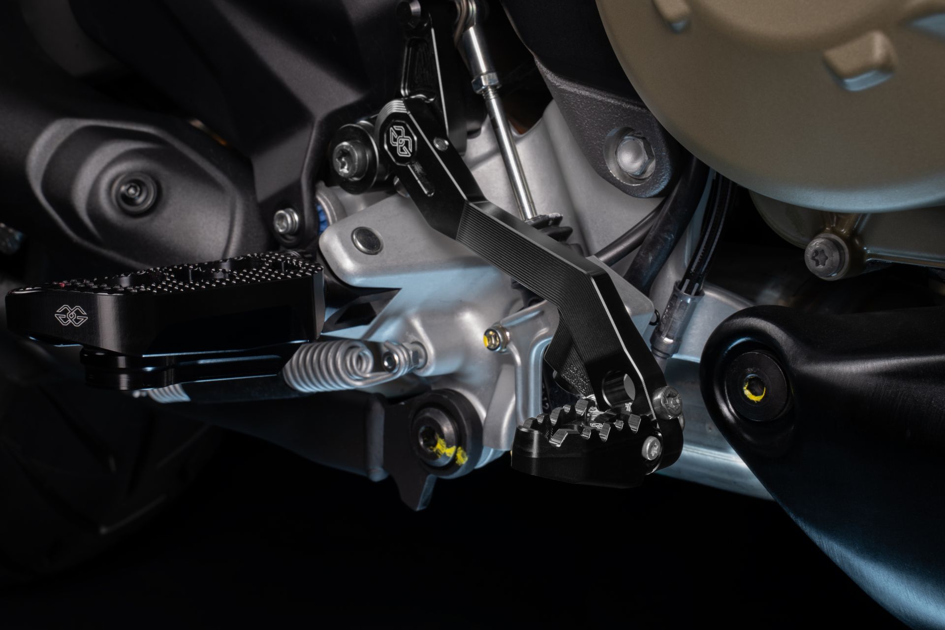 GILLES RCT Gear and Brake Lever KIT, black, Ducati Multistrada V4 / S 2025-, RS 2024-