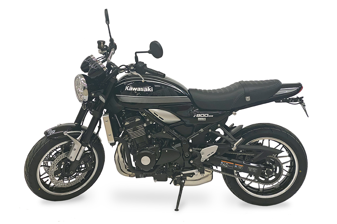alpha Technik Number Plate Holder for Kawasaki Z900RS Cafe, Type ZR900C / ZR900K / ZR902A, from model year 2018-