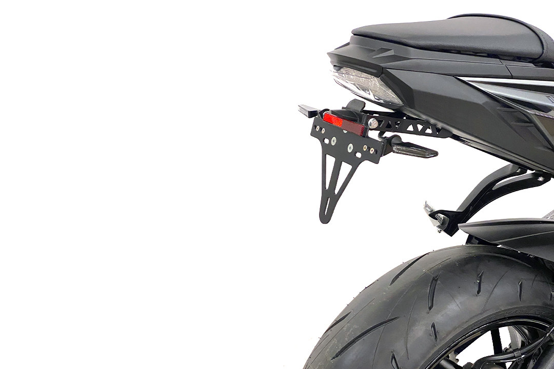 alpha Technik Number Plate Holder for Suzuki GSX-S1000 and GSX-S950, Type WEK0, WEK1, WEK2, Model Year 2021-