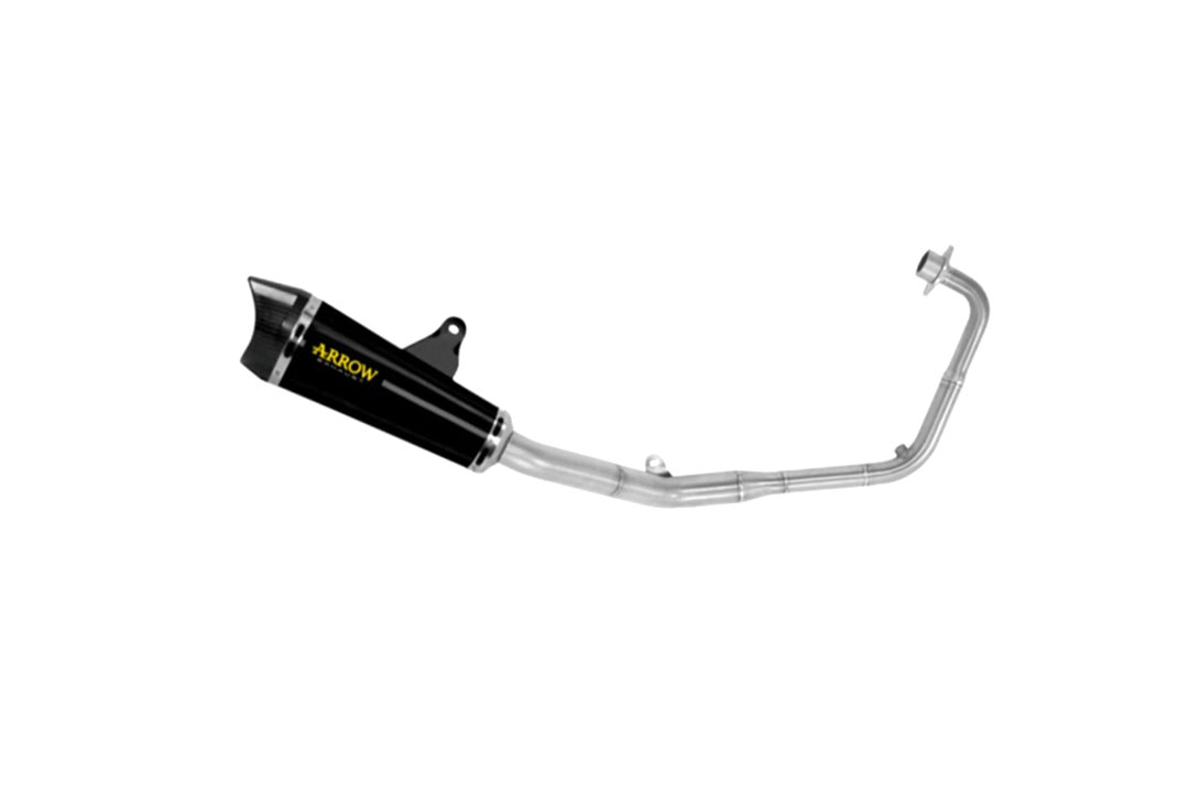 ARROW X-KONE DARK exhaust system for Honda CB125R from model year 2021 onwards