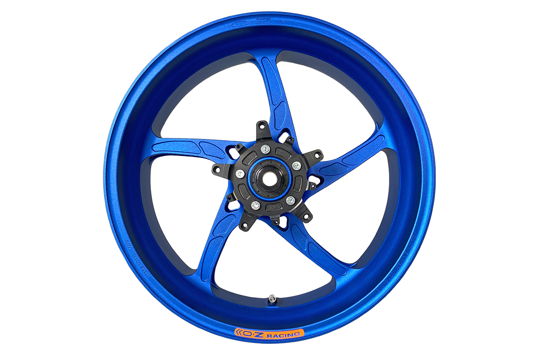 OZ Piega 17" conversion kit for BMW R1200GS, blue, incl. alpha Racing brake discn