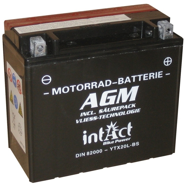 Intact AGM Battery YTX20L-BS