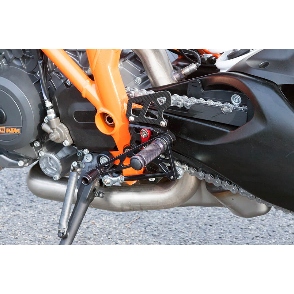 LSL 2Slide Rearset for KTM 1290 Super Duke R, 2016-, black-red