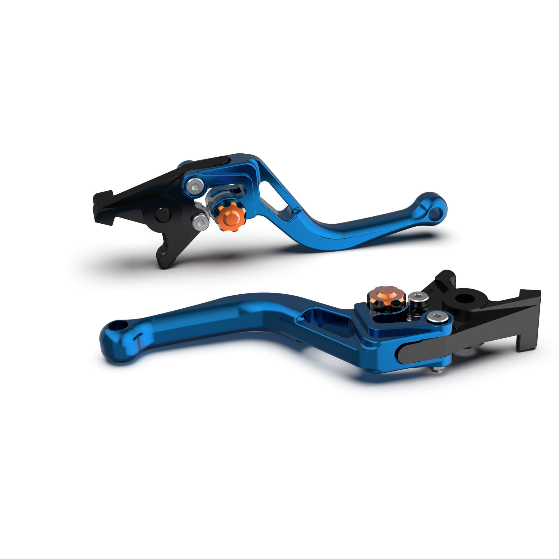 LSL BOW R76R Brake Lever, short, blue/orange