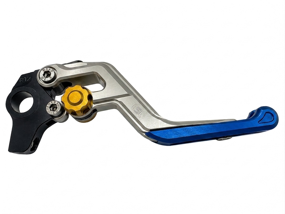 LSL ERGONIA Brake Lever R18R Silver/Gold/Blue