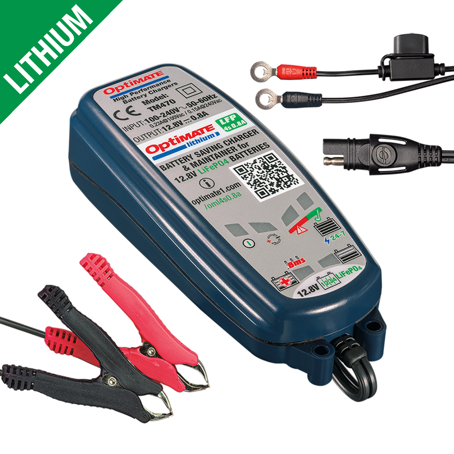 battery charger OPTIMATE Lithium 4s 0.8 Ampere