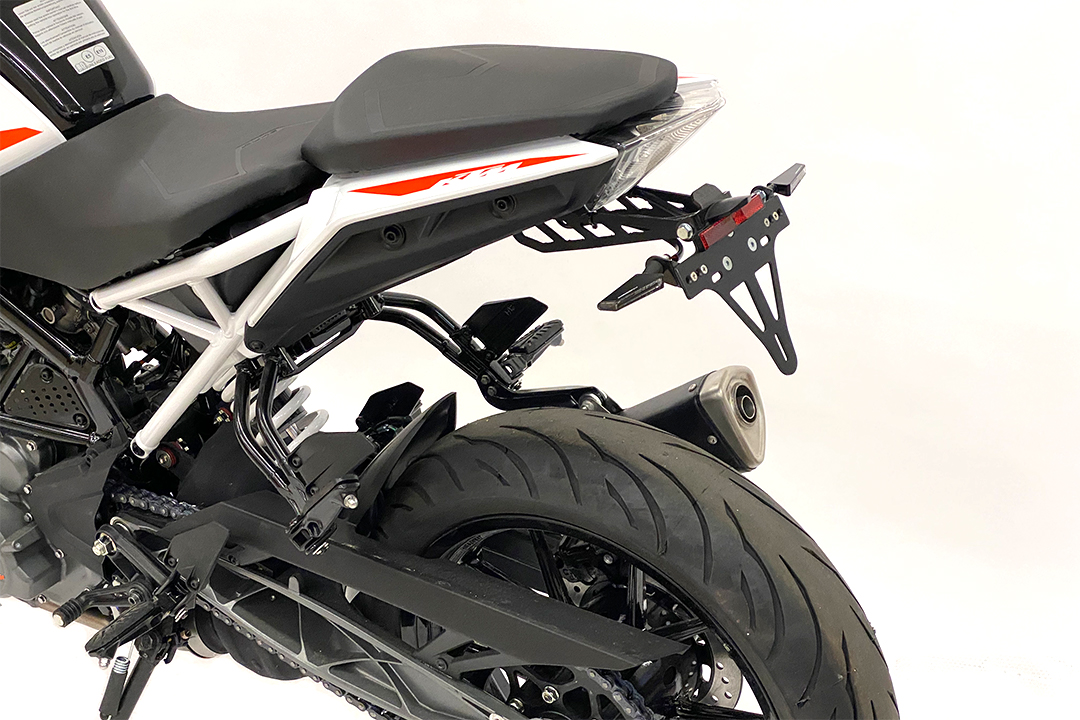 alpha Technik Number Plate Holder for KTM 390 Duke, Type KTM IS DUKE, from Model Year 2017 -