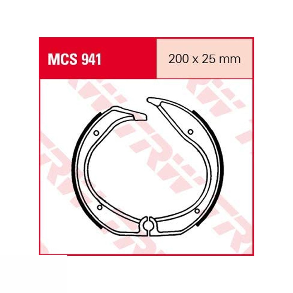 TRW LUCAS brake shoes pad set MCS941