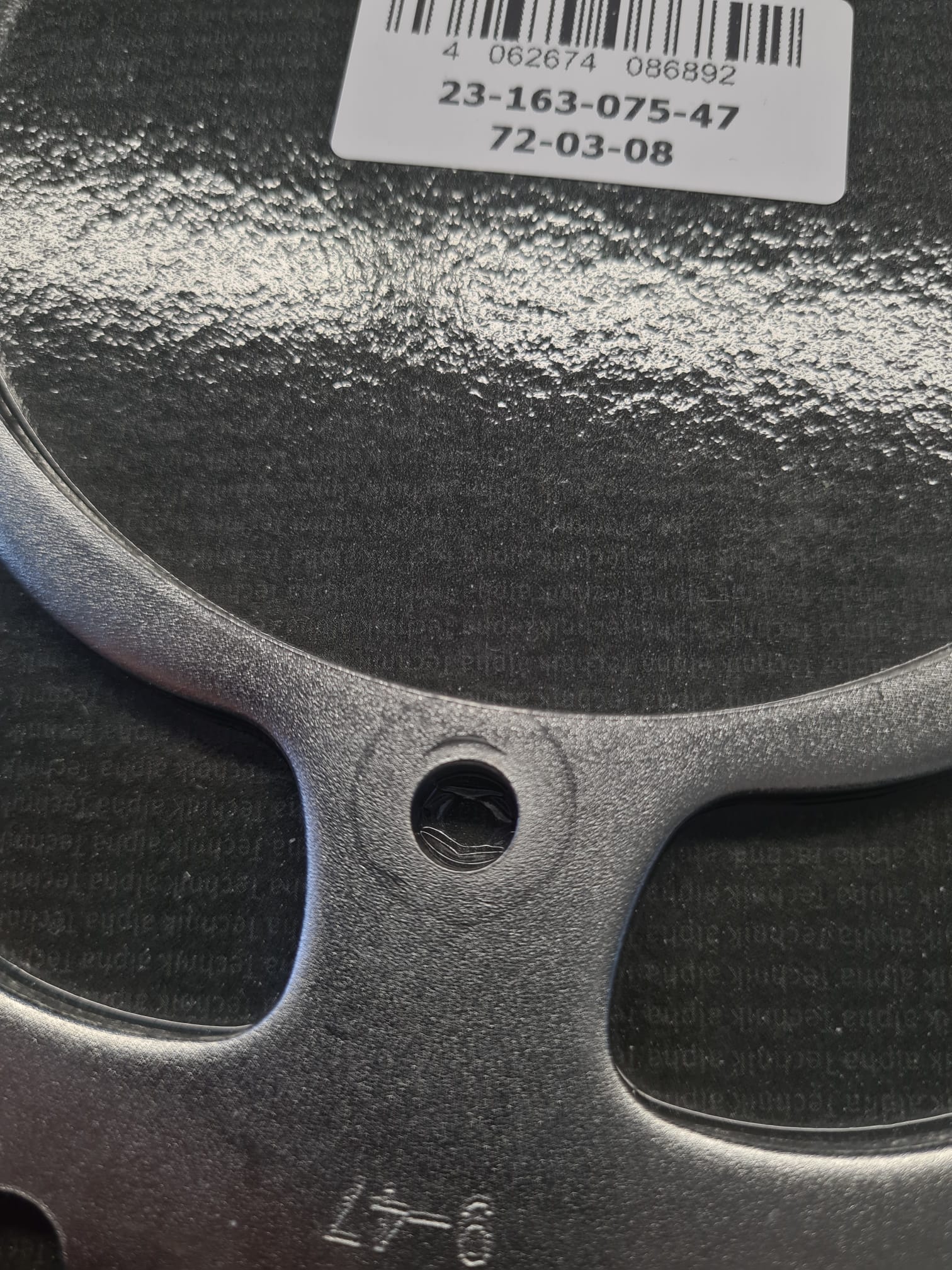 rear sprocket steel, 47 teeth, pitch 520