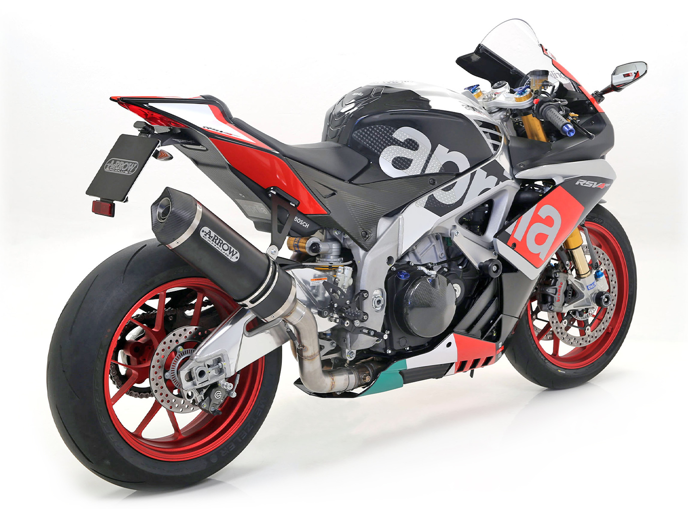 ARROW RACE-TECH Exhaust for Aprilia RSV4 / V4R / RSV4RF / Tuono V4, aluminium, black