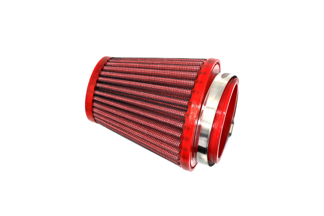 BMC Conical Sports Air Filter, 66 mm Diameter, 110 mm Length, Plastic Cap