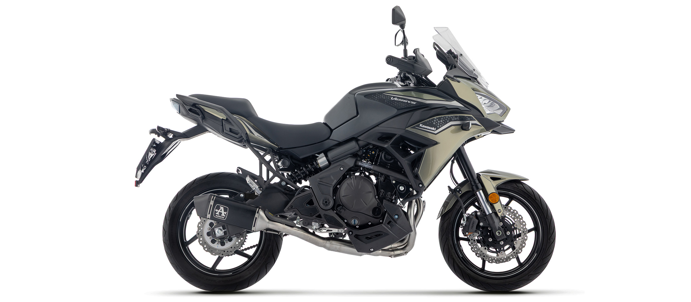 ARROW Full System with VELOCE Titanium Silencer with Carbon End Cap for Kawasaki Ninja 650 (35kW), Z650 (35kW) 2024-, Versys 650 2025-