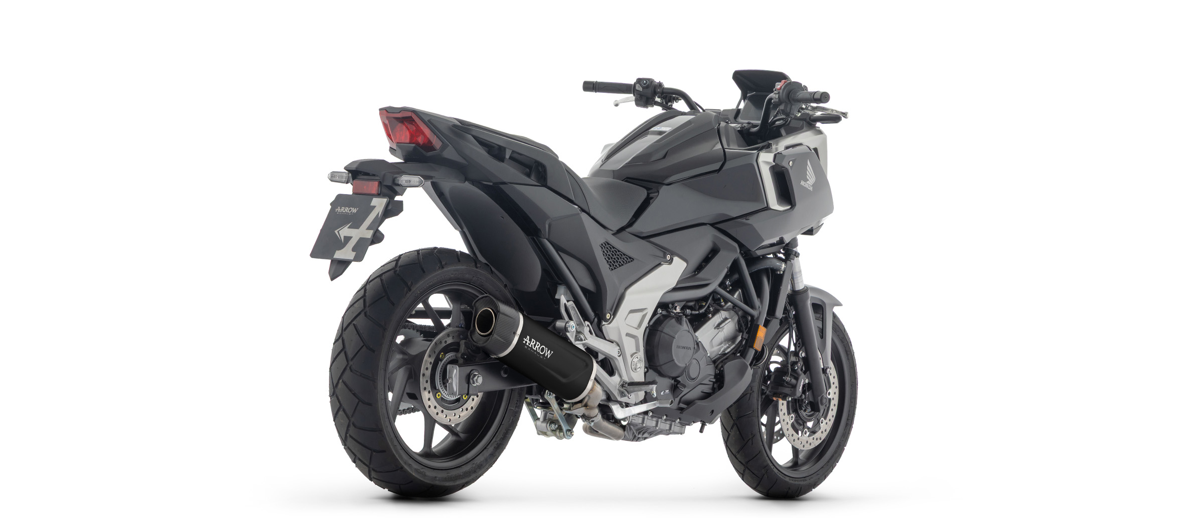 ARROW INDY RACE EVO Black Aluminium Exhaust for Honda NC750X RH23 2025-