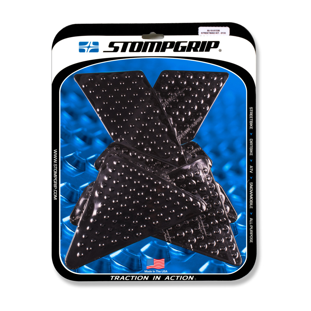 Stompgrip Traction Pads black, for Suzuki DR200S, 2015-2020