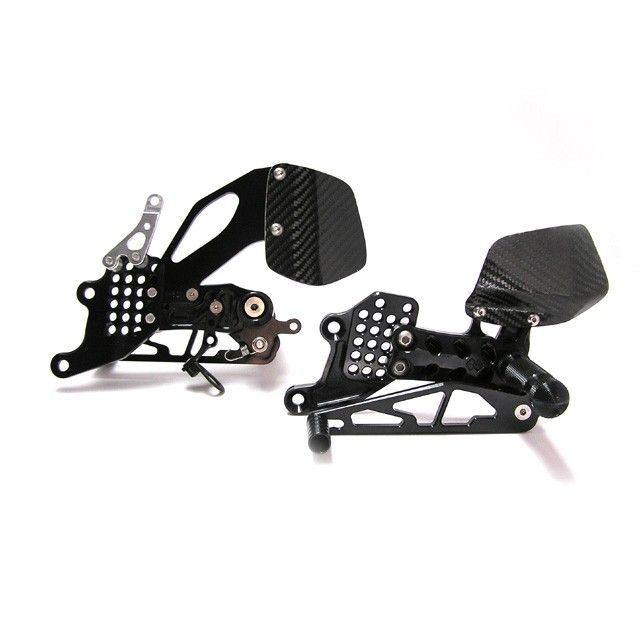 GILLES AS31 footrest rearset for Aprilia SL1000 Falco black