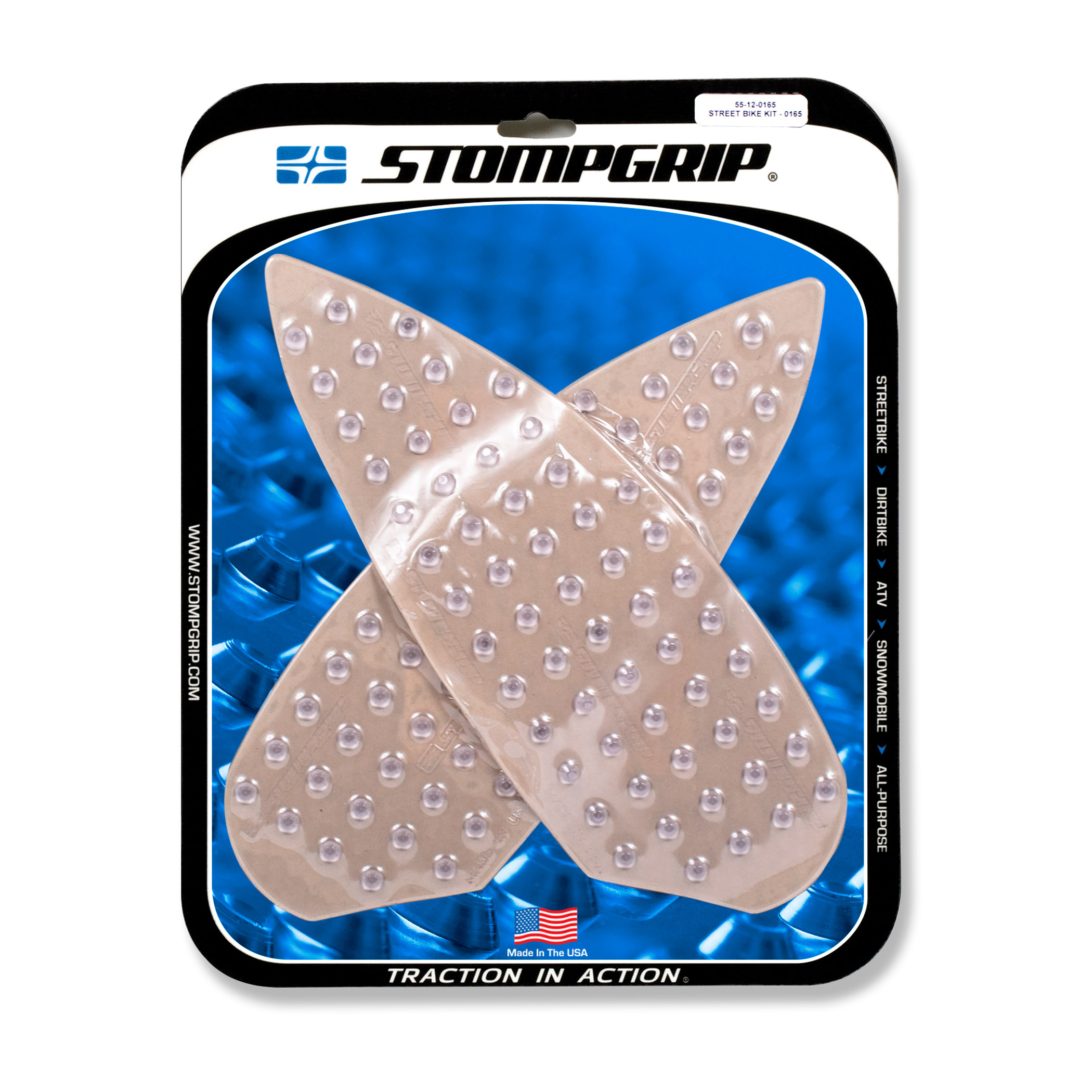 Stompgrip Clear Traction Pads, for BMW M1000R (2023-2025), M1000RR/S1000R (2021-2025), S1000RR (2020-2025)